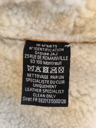 Montone Schott Marrone chiaro Nuovo.