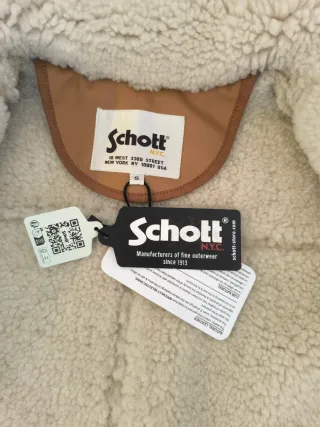 Montone Schott Marrone chiaro Nuovo.