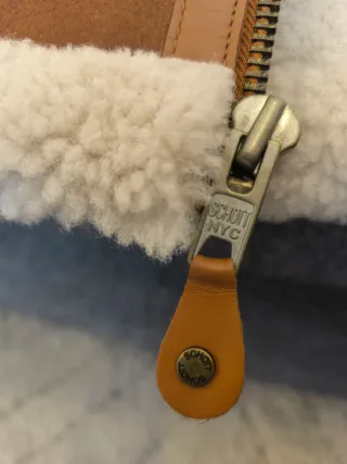 Montone Schott Marrone chiaro Nuovo.