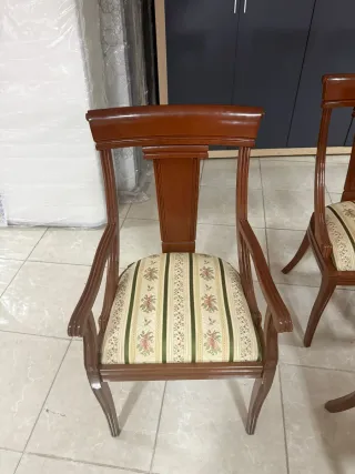 Juego de 6 sillas de comedor de madera