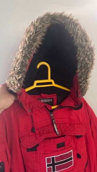 Abrigo Geographical Norway Rojo Talla L