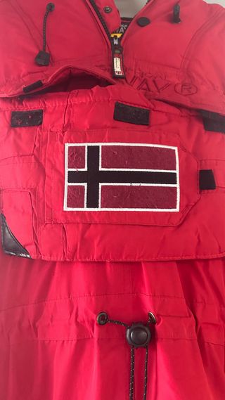 Abrigo Geographical Norway Rojo Talla L