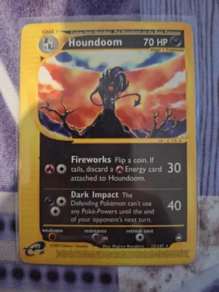 Houndoom 15/147 Aquapolis Pokemon Card