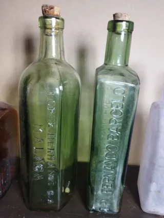 Lote 7 Botellas Antiguas Colección