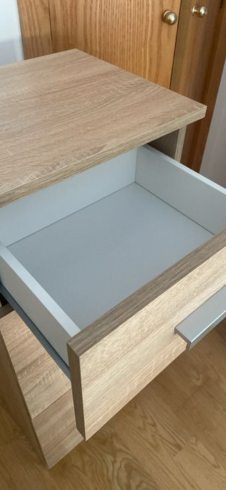 Comodino 5 cassetti in legno