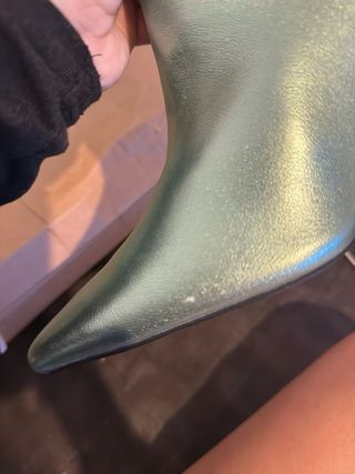 Botas altas Pepe Jeans verde metalizado talla 37