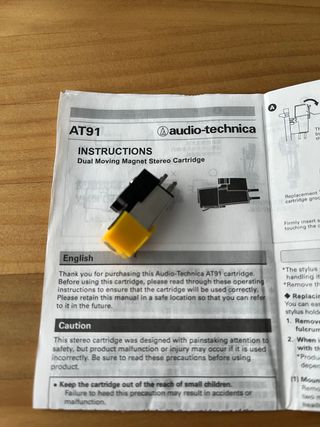 Cápsula Audio-Technica AT91 Aguja Tocadiscos