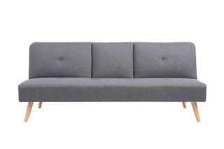 Sofá cama gris con posavasos, sin usar, NUEVO