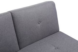 Sofá cama gris con posavasos, sin usar, NUEVO