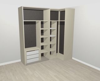 Armario modular. Vestidores a medida