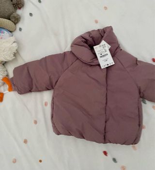 Abrigo Zara bebé niña nuevo 18 meses