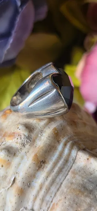 Anillo Tous Onix Negro Plata