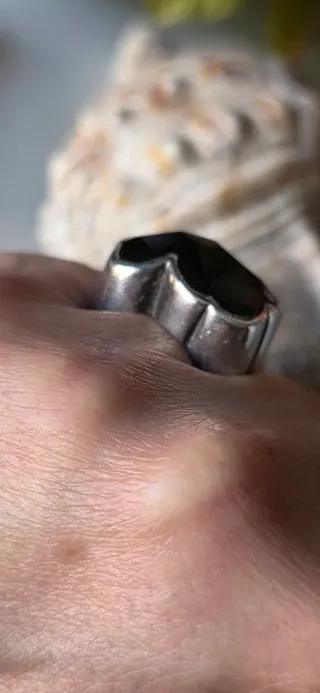 Anillo Tous Onix Negro Plata