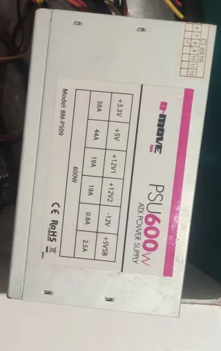 Fuente Alimentación B-MOVE PSU600W 600W ATX