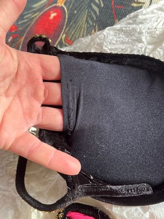 Bikini Competición Fitness Negro Dorado Talla M