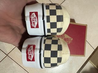 Vans Plataforma Checkerboard Beige/Negro