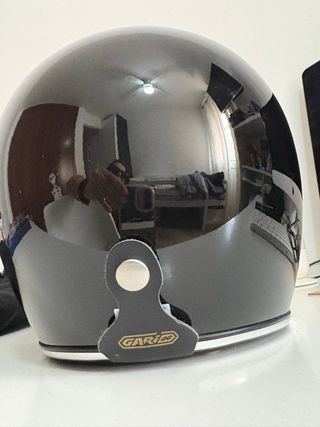 Casco Retro Talla S Negro.Nuevo sin usar.