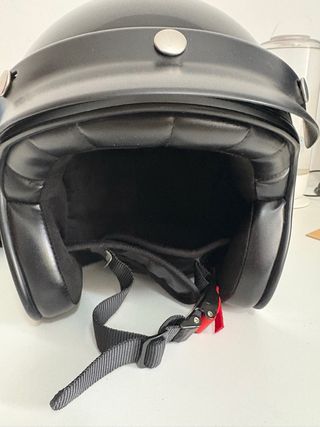 Casco Retro Talla S Negro.Nuevo sin usar.