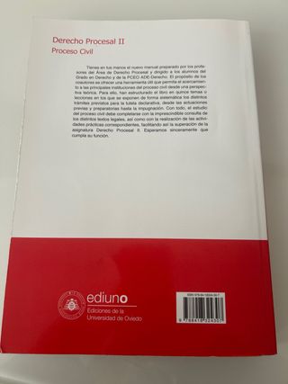 Derecho Procesal II. Proceso Civil