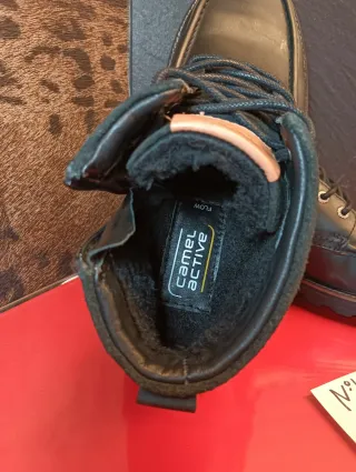 Botas Camel Active Piel Talla 41 Negras