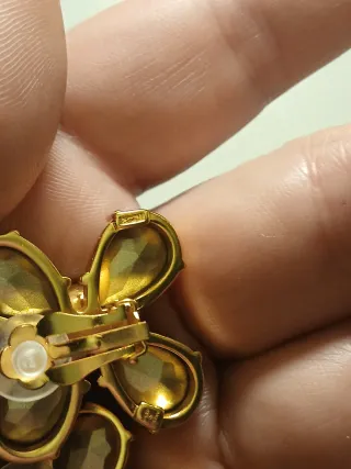 Orecchini fiore rossi e arancioni 3×3 cm