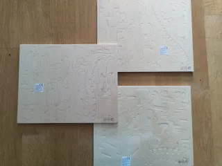 Puzzle Madera 3D Brontosaurio,Tiranosaurio, Estego