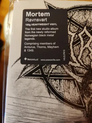 MORTEM - Ravnsvart LP Vinilo Negro