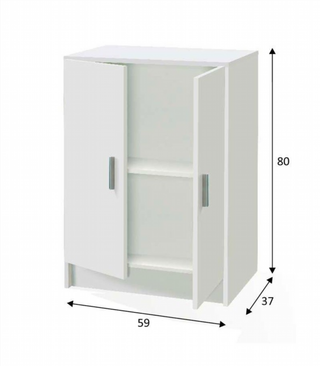 Mueble Bajo Multiusos 2 Puertas, Armario Auxiliar