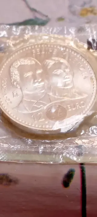 Moneda 12 Euros Plata Ley ,925