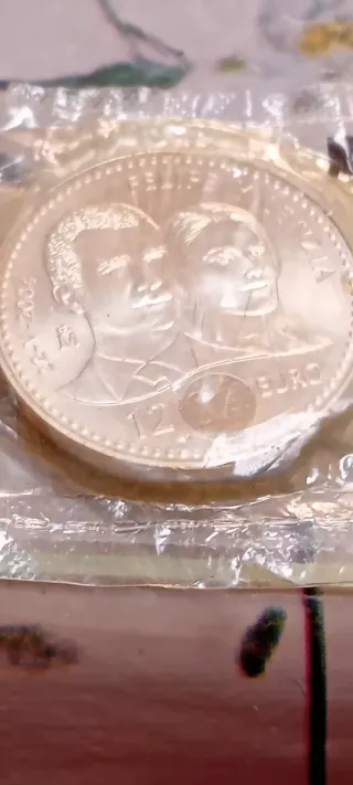 Moneda 12 Euros Plata Ley ,925