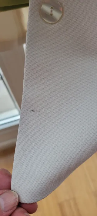 Blazer Cortefiel manga corta blanco talla 42