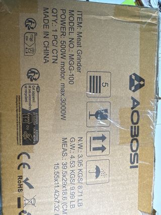 Picadora de carne AOBOSI MGG-100