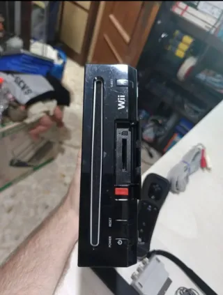 Consola Nintendo Wii Negra Completa