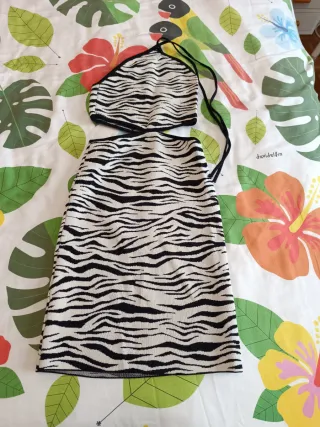 vestido zebra