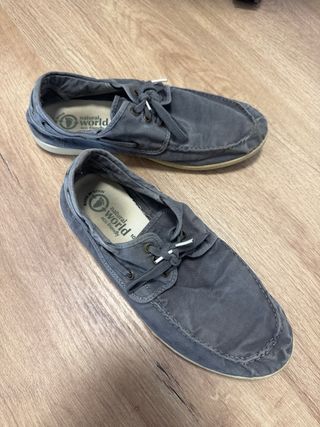 Náuticos Natural World T42 Hombre Gris