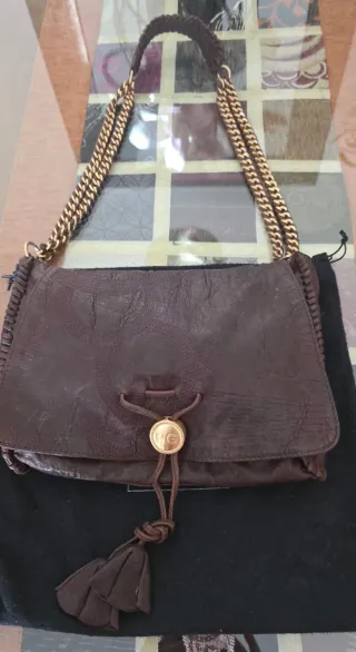 Bolso Piel Purificación García Marrón