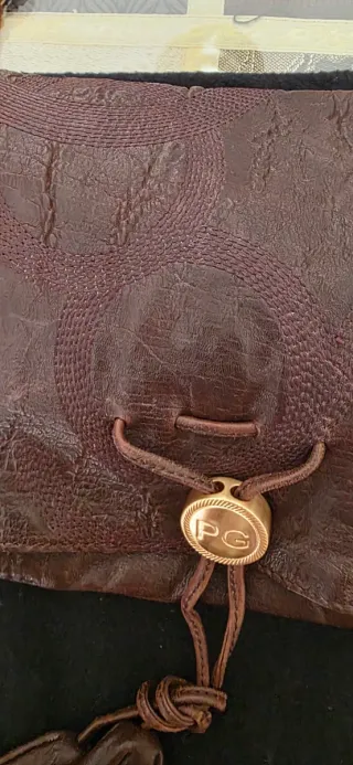 Bolso Piel Purificación García Marrón