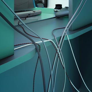 Escritorio Mesa Ordenador Gamer. Gris Antracita