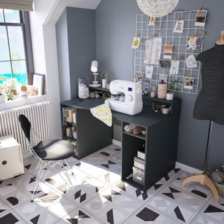 Escritorio Mesa Ordenador Gamer. Gris Antracita