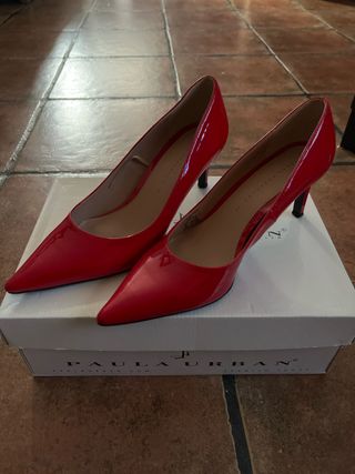 Tacones Rojos Mujer Zara