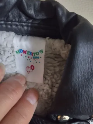 Chaqueta de cuero sintético para bebé