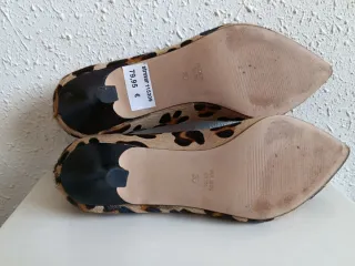 Zapatos Tacón medio Leopardo Talla 38 Mujer