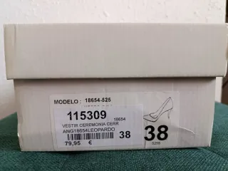 Zapatos Tacón medio Leopardo Talla 38 Mujer