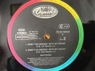 Vinilo LP Mantronix Don't Go Messin' With My Heart