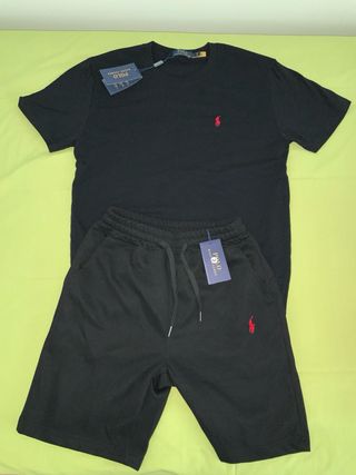 conjunto Polo Ralph Lauren  Negra Talla XL