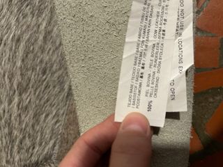 Alfombra Piel Gris y Blanca