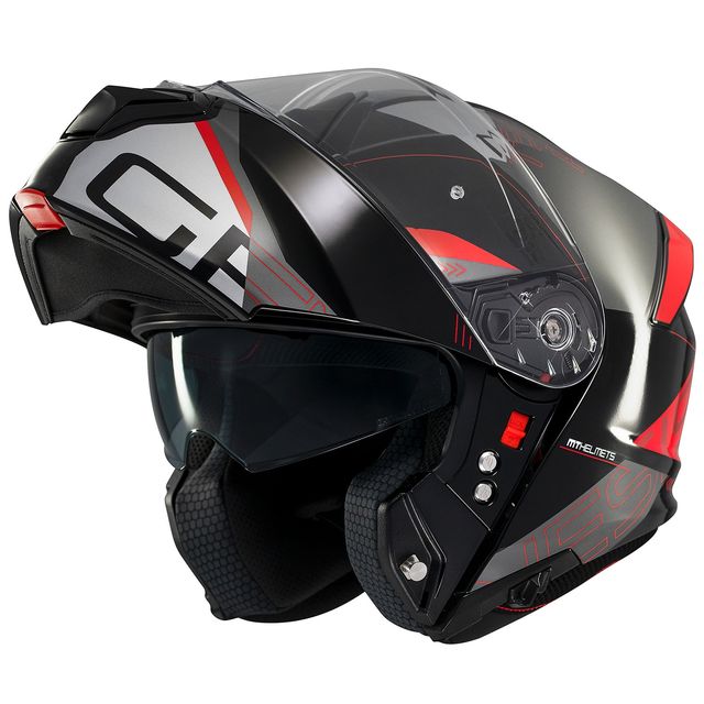 Casco Modular MT Genesis Negro/Gris/Rojo
