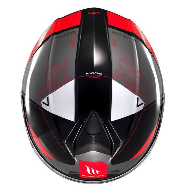 Casco Modular MT Genesis Negro/Gris/Rojo