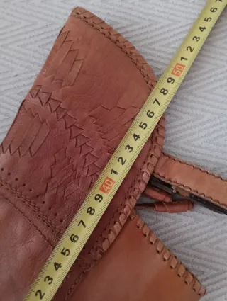 Botas altas piel marrón talla 36