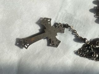 Lote plata y plateados objetos religiosos